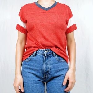 Alternative v-neck jersey style shirt